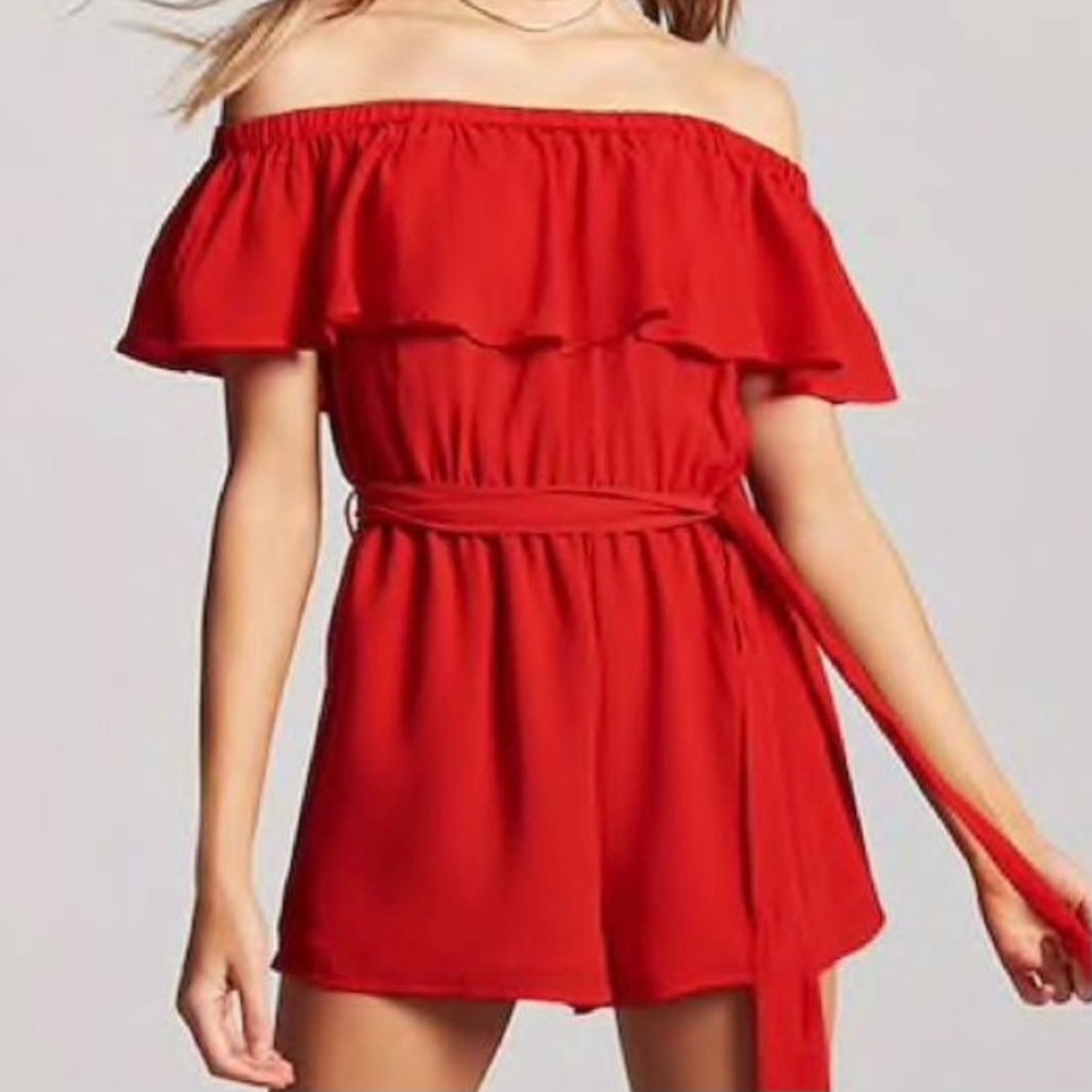 Off Shoulder Romper